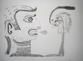 tony de lautour - lithograph