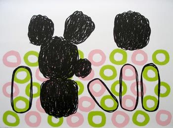 jonathan lasker - lithograph