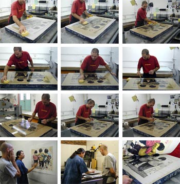 photos of lee turner working on sisters in arms II