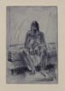 lee turner - nude, drypoint