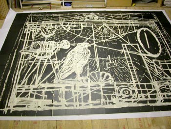 william kentridge - learning the flute, reverse